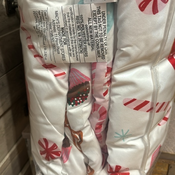 CHARTER CLUB KIDS TWIN Sugar & Spice w/Gingerbread Man Reversible Comforter Set - Picture 9 of 11